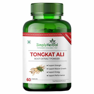 Simply Herbal Tongkat Ali 1000mg, 60 capsules