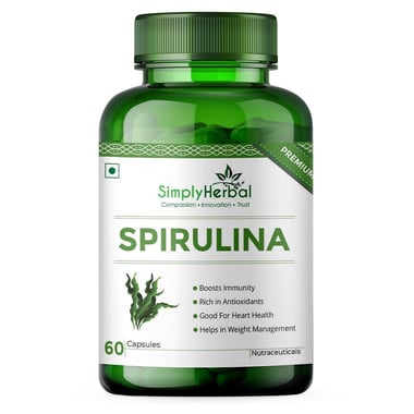 Simply Herbal Spirulina,  60 capsules 