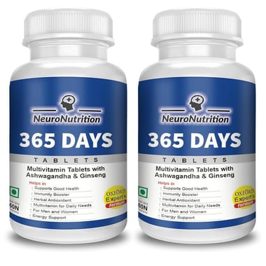 NeuroNutrition 365 Days,  60 tablet(s)  Unflavoured (Pack of 2) 