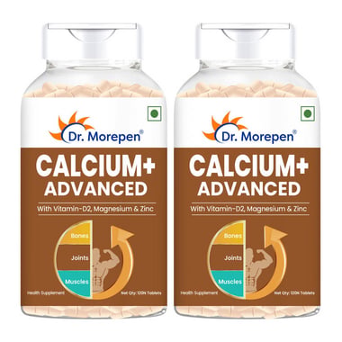 Dr. Morepen Calcium+ Advanced,  120 tablet(s)  Unflavoured (Pack of 2) 