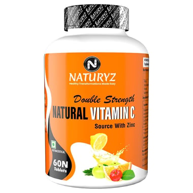 Naturyz Double Strength Natural Vitamin C with Zinc, 60 tablet(s) Unflavoured