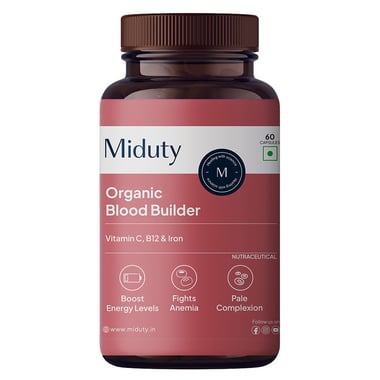 Miduty Organic Blood Builder,  60 capsules 