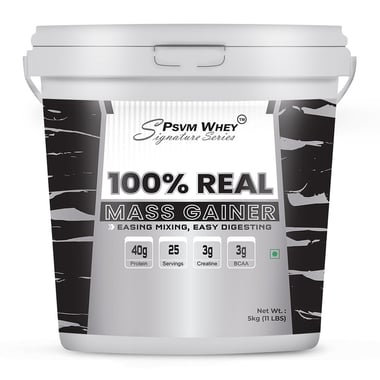 PSVM Whey Signature Series 100% Real Mass Gainer, 11 lb Vanilla
