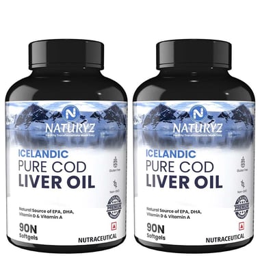 Naturyz Icelandic Pure Cod Liver Oil, 180 softgels
