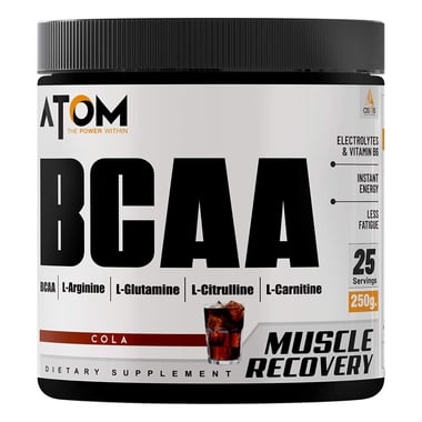 AS-IT-IS Nutrition ATOM BCAA, 0.55 lb 25 Servings Cola