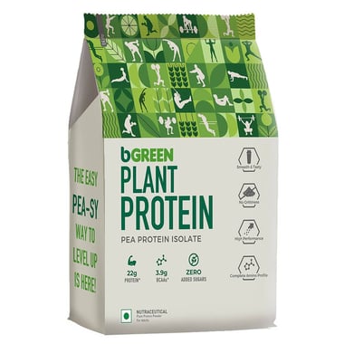 bGREEN Plant Protein Pea Protein Isolate, 2.2 lb Chocolate