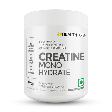 Healthfarm Creatine Monohydrate, Unflavoured 0.22 lb