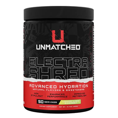 Unmatched Electra Shred Advanced Hydration, 0.88 lb Lemon Lime Sherbet