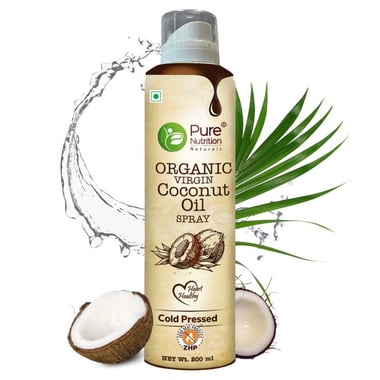 Pure Nutrition Cold Pressed Organic Virgin Coconut Oil Spray,  200 ml 