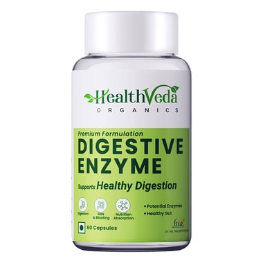 Health Veda Organics Digestive Enzyme, 60 veggie capsule(s)