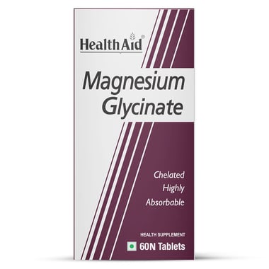 HealthAid Magnesium Glycinate,  Unflavoured  60 tablet(s) 