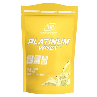 Muscle Performance Platinum Whey, 2.2 lb Kaju-Pista