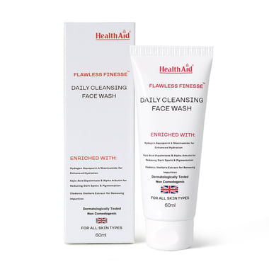 HealthAid Flawless Finesse Daily Cleansing Face Wash, 60 ml for All Skin Types