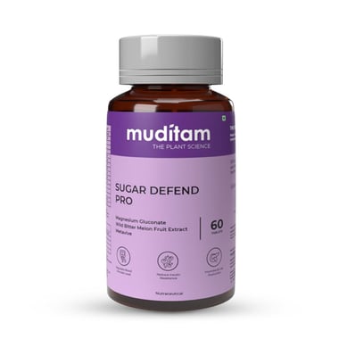 Muditam Sugar Defend Pro, Unflavoured 60 tablet(s)