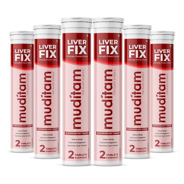 Muditam Liver Fix (Pack of 6),  20 tablet(s) 