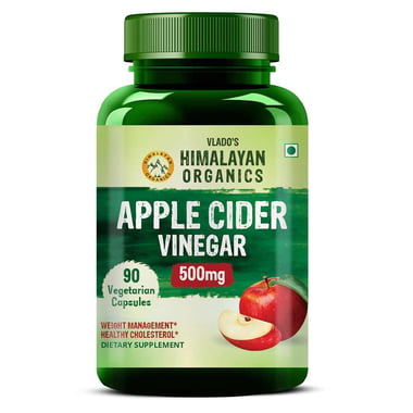 Vlado's Himalayan Organics Apple Cider Vinegar - 500 mg, 90 veggie capsule(s) Unflavoured