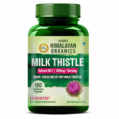 Vlado's Himalayan Organics Milk Thistle 800mg Serve,  120 veggie capsule(s) 