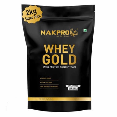 Nakpro Whey Gold Protein Concentrate, 4.4 lb Unflavoured