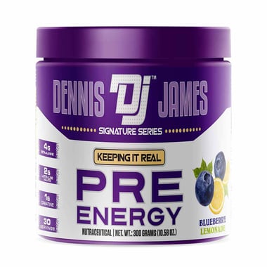 Dennis James Signature Series Pre Energy, 0.66 lb Blueberry Lemonade