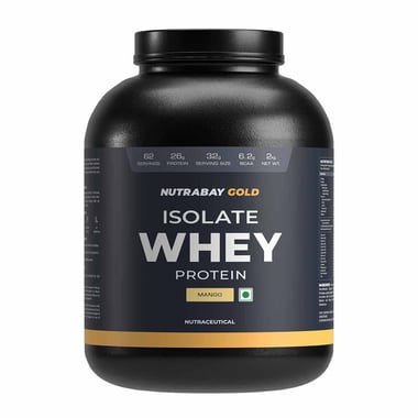 Nutrabay Gold Isolate Whey Protein,  4.4 lb  Mango 