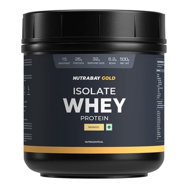Nutrabay Gold Isolate Whey Protein,  1.1 lb  Mango 
