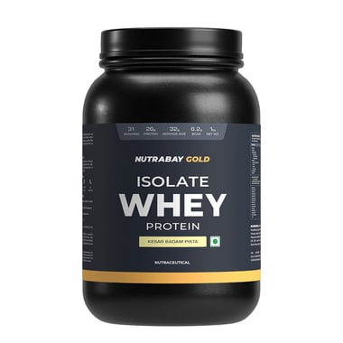 Nutrabay Gold Isolate Whey Protein, 2.2 lb Kesar Badam Pista