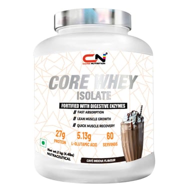 Core Nutrition Core Whey Isolate, 4.4 lb Cafe Mocha