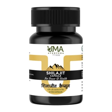 Uma Ayurveda Shilajit, 60 veggie capsule(s)