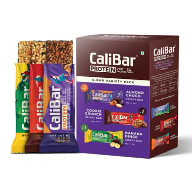 Calibar Protein Bar 20g Protein, 5 bar(s) 5-Bar Variety Pack (Assorted)