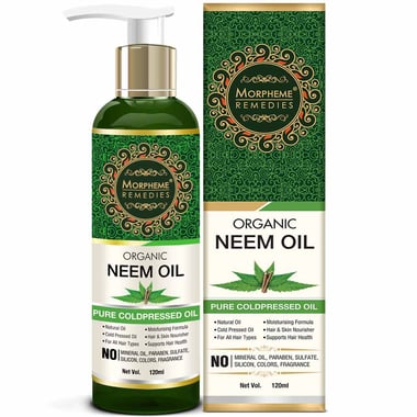 Morpheme Remedies Organic Neem Oil,  120 ml  All Type Hair 