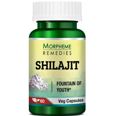 Morpheme Remedies Shilajit (500 mg),  60 veggie capsule(s) 