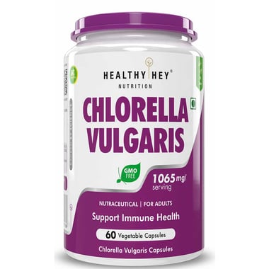 HealthyHey Nutrition Chlorella Vulgaris,  60 veggie capsule(s) 