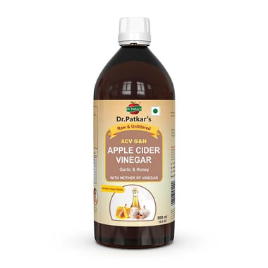 Dr. Patkar's Apple Cider Vinegar,  0.500 L  Garlic & Honey 