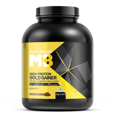 MuscleBlaze High Protein Gold Gainer,  6.6 lb  Chocolate 