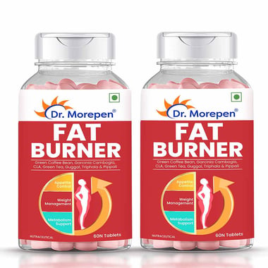 Dr. Morepen Fat Burner, 60 tablet(s) Unflavoured (Pack of 2)