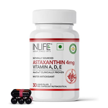 INLIFE Astaxanthin 4mg,  30 veggie capsule(s) 
