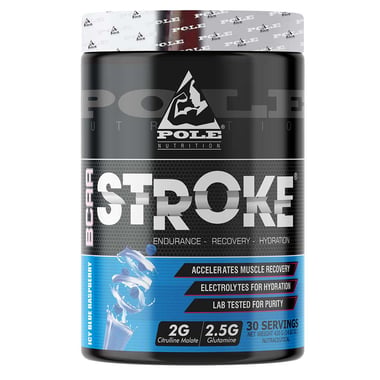 Pole Nutrition BCAA Stroke, 0.93 lb 30 Servings Blue Raspberry