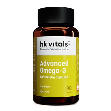 HealthKart Advanced Omega-3 with 360mg EPA & 240mg DHA,  90 capsules 