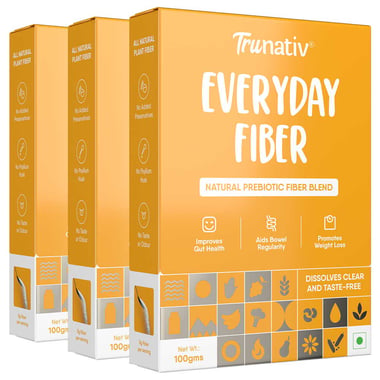 TruNativ Everyday Fiber, 100 g Unflavoured (Pack of 3)