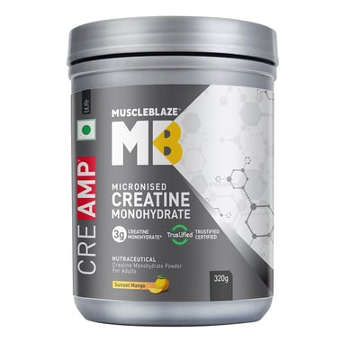 MuscleBlaze Creatine Monohydrate CreAMP,  Sunset Mango  0.71 lb 