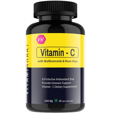 Vitaminhaat Vitamin C with Bioflavonoids & Rose Hips, 60 capsules Unflavoured