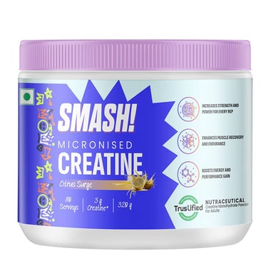 Smash Micronised Creatine Monohydrate,  Citrus Surge  0.71 lb 