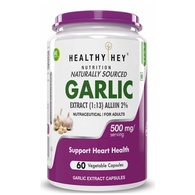 HealthyHey Nutrition Garlic Extract,  60 capsules 
