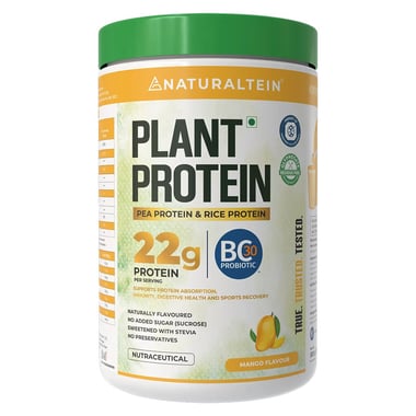 NATURALTEIN Plant Protein, 1.1 lb Mango