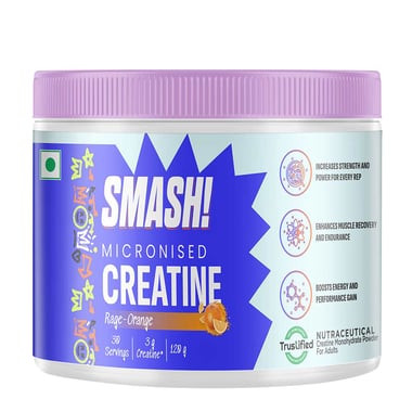 Smash Micronised Creatine Monohydrate,  Rage-Orange  0.265 lb 