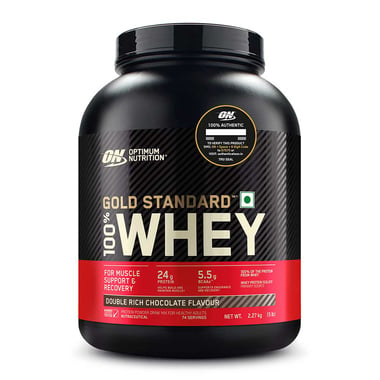 ON (Optimum Nutrition) Gold Standard 100% Whey Protein,  5 lb  Double Rich Chocolate 