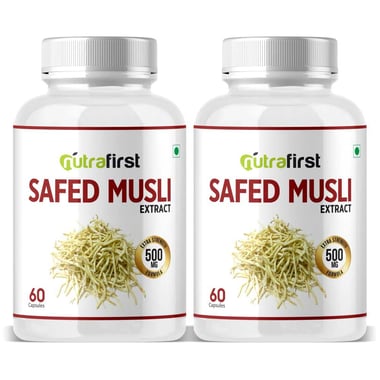 NutraFirst Safed Musli Extract (500 mg), 120 capsules