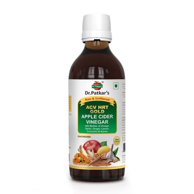Dr. Patkar's Apple Cider Vinegar (ACV HRT GOLD), 200 ml Raw & Unfiltered