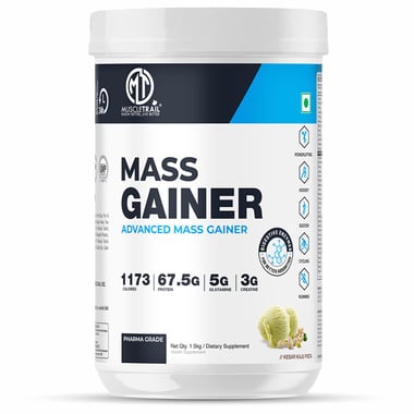 Muscle Trail Advanced Mass Gainer, 3.3 lb Kesar Kaju Pista