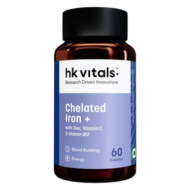 HealthKart HK Vitals Chelated Iron +, 60 capsules